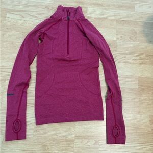 lululemon athletica Red Long Sleeve Top